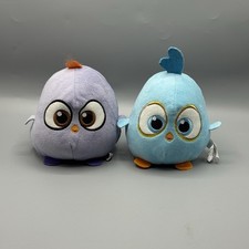 Toy Factory Angry Birds Hatchlings Lot Of 2 Plush Blue Purple