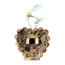 Wilcor Handcrafted Wood Design Love Shack Mini Bird House Welcome Decor Outdoor