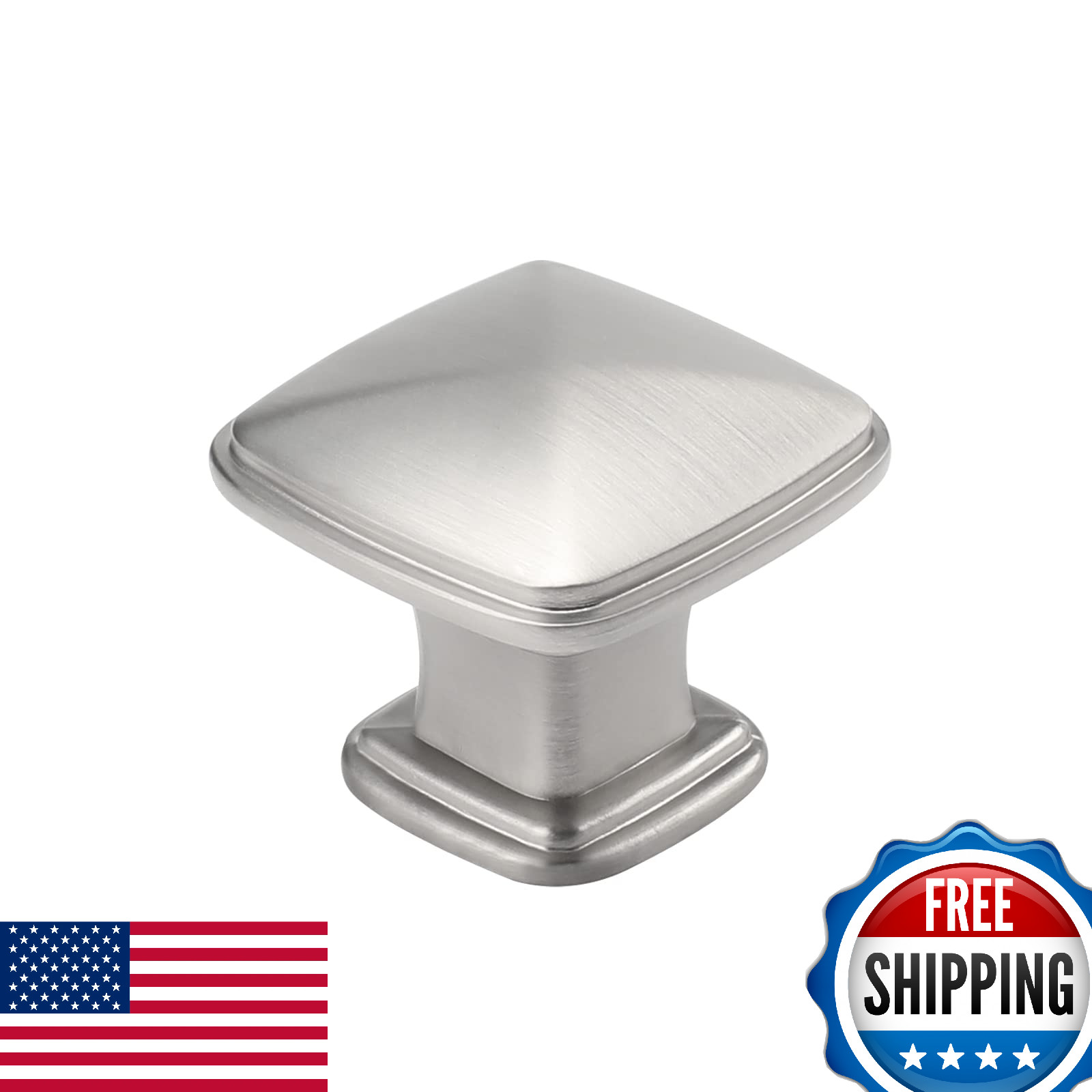 Drawer Knobs Silver Square Kitchen H