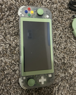 Nintendo Switch Lite Green Handheld System w/ Carry Case, USB-C Cable & Stylus