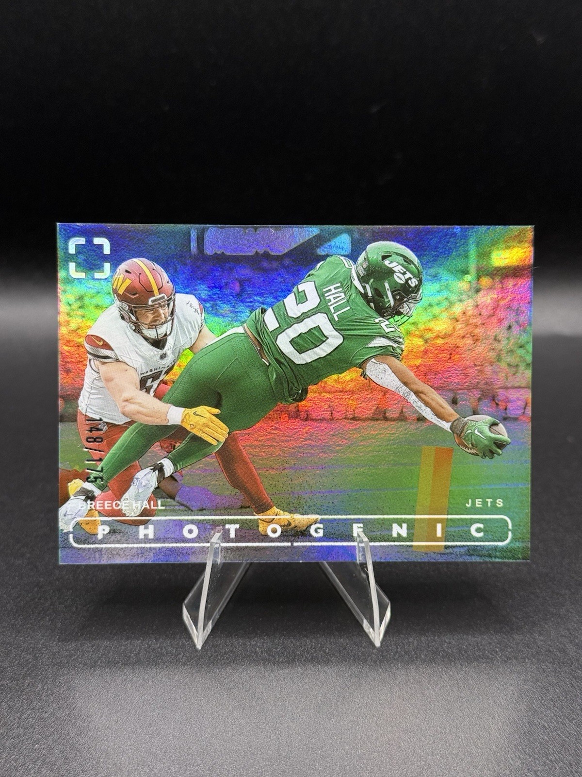 2024 Panini Photogenic Breece Hall Silver Insert #84 148/175 New York Jets
