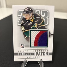 2013 ITG Draft Prospects Game-Used Silver Patch /9 Max Domi #M-19 Patch