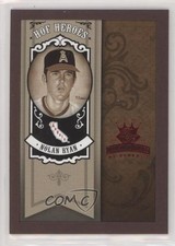 2005 Donruss Diamond Kings HOF Heroes Red Framed Nolan Ryan #HH-37 HOF 3bs