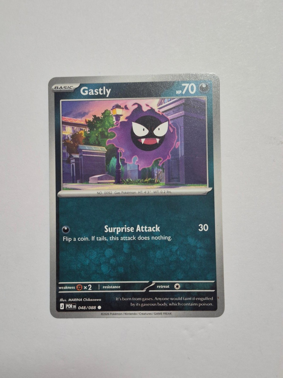 Gastly 048/088 Common Perfect Order Pokemon Near Mint