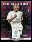 Zinedine Zidane 2024 Topps Chrome UEFA EURO Cheat Code France #CC-3