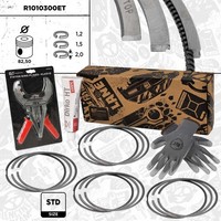 ET Engineteam Kolbenringsatz Boxet – Service Kit R1010300ET FüR VW Passat CC B6