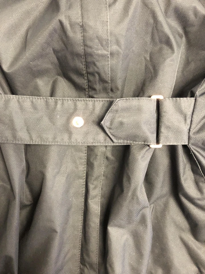 Chaqueta ZeroXposur para mujer 2XL negra con capucha y cinturón impermeable concha de poliéster S92050 Foto 4 de 4