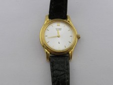 Vintage Citizen Ladies Fancy Dress Watch Gold Tone 3220-S32992 Working