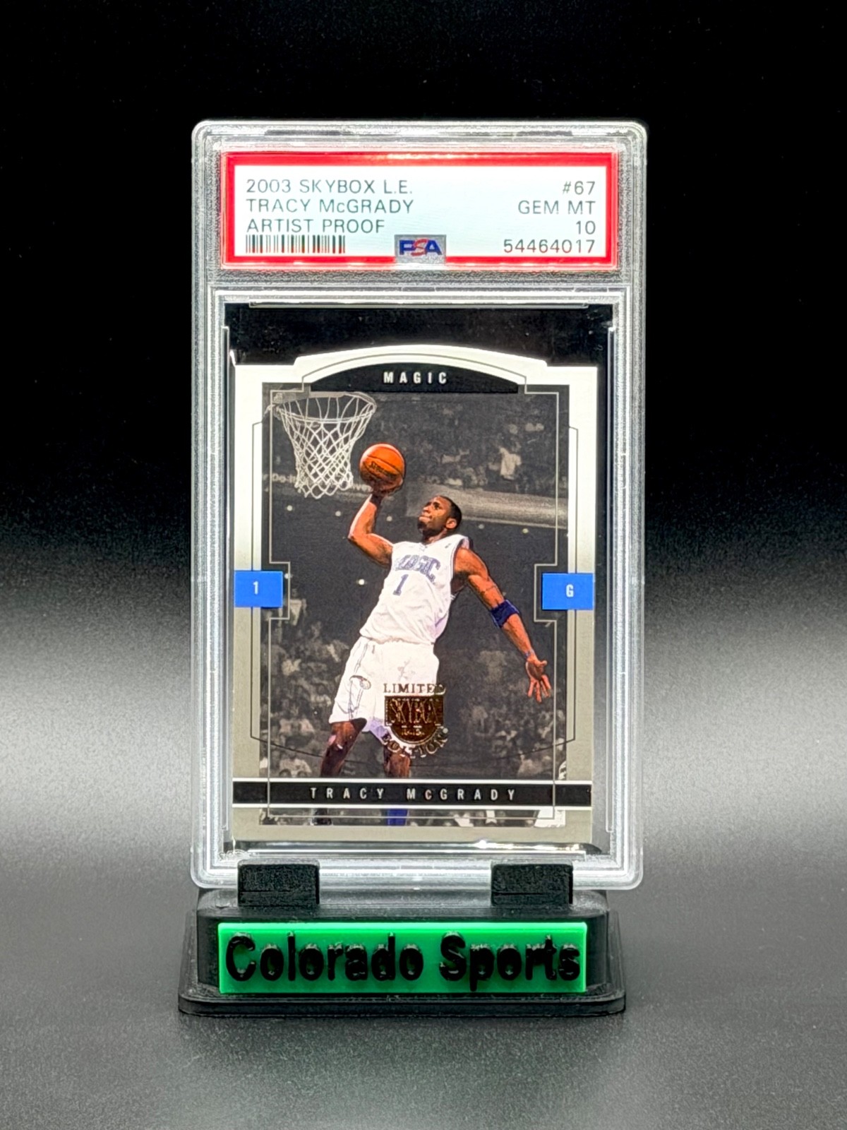 TRACY MCGRADY 2003-04 Skybox LE #67 Artist Proof 10/50 PSA 10 Gem Mint (pop 1)