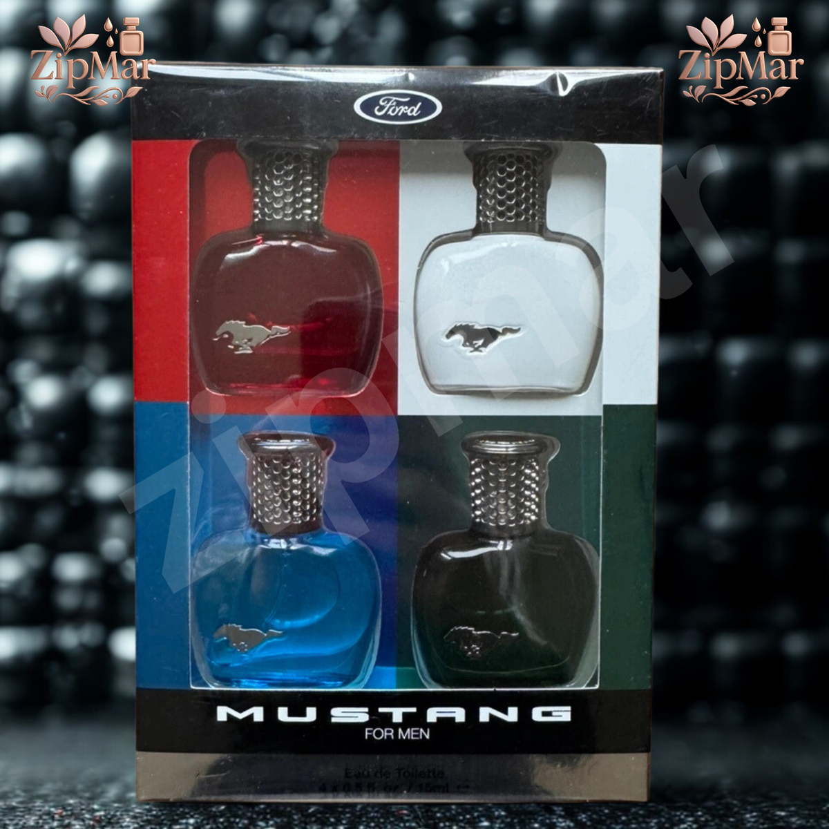 Men's Gift Fragrance Mustang By Ford Eau De Toilette Spray 4x0.5fl