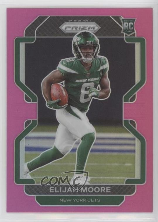 2021 Panini Prizm Rookie Pink Prizm Elijah Moore #346 02ez