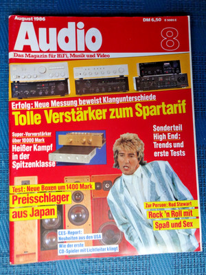 AUDIO 8/86, SME SERIES V,MERIDIAN MCA,PÜTZ LAUTSPRECHERSYSTEM,BURMESTER 808 MK3