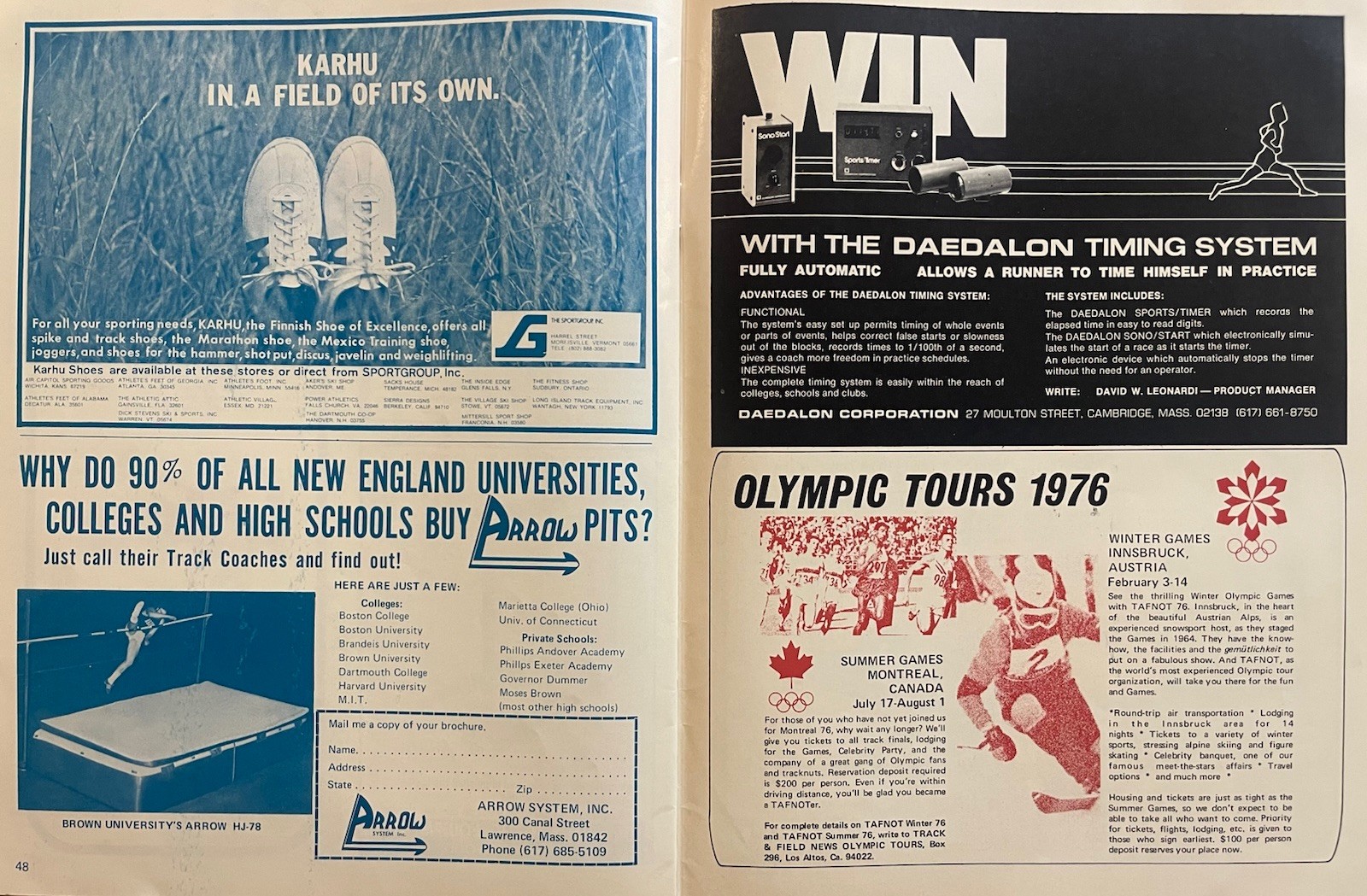 1973 Track and Field Market Place Fall                               Dave Wottle