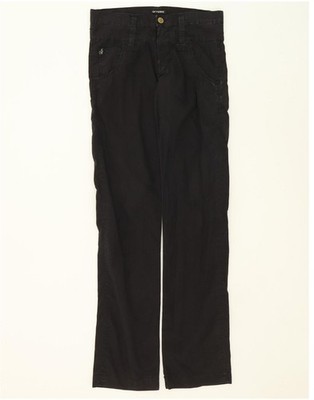 GIANFRANCO FERRE Damen Straight Freizeithose W32 L35 Schwarz HT08