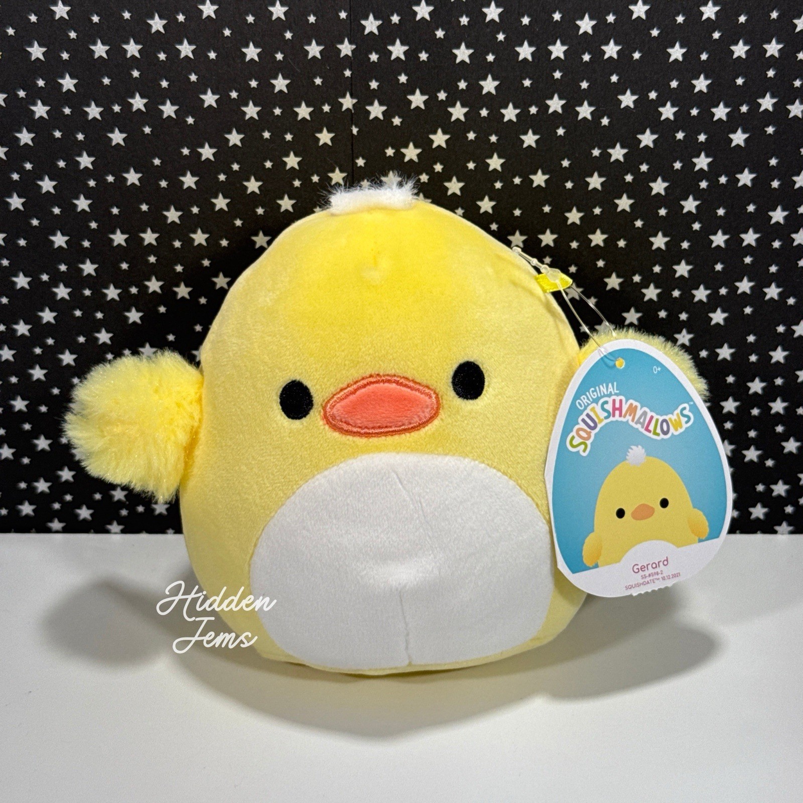 GERARD THE DUCK Squishmallow ❣️ 5" Soft Plush Toy Yellow Chick Rare NWT