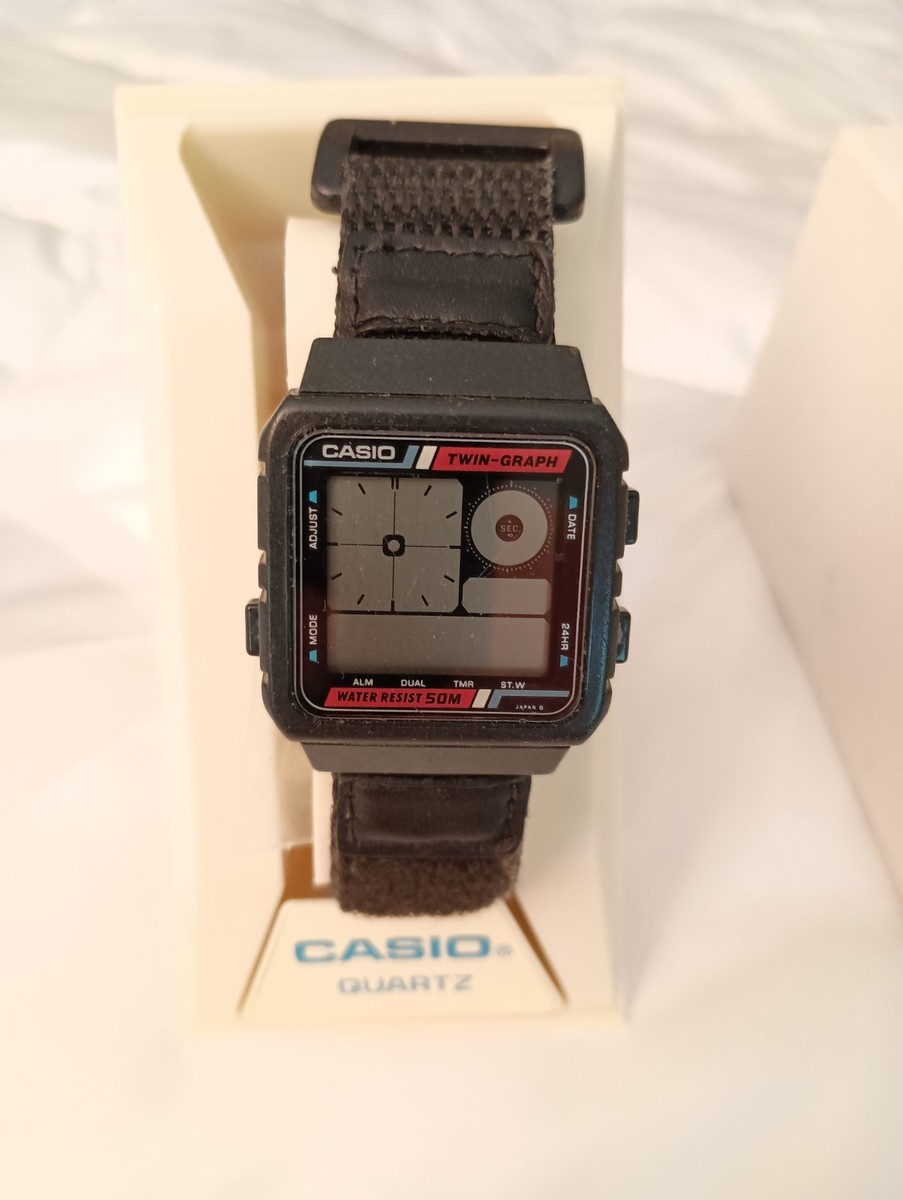 ジャンク】 CASIO カシオ デジタル 腕時計 TWIN GRAPH II