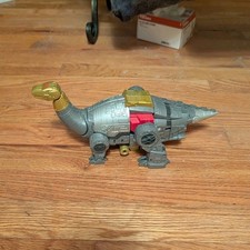 Transformers Robot Dinosaur Toy Gray Gold Red Accents for Ages 8-11 12-16 Years