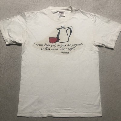 Vintage 1998 Shakespeare Macbeth Act 2 Scene 1 Single Stitch Made In USA Shirt M