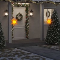 Weihnachtsstern LED Faltbar Adventsstern Leuchtstern Beleuchtet 57Cm vidaXL