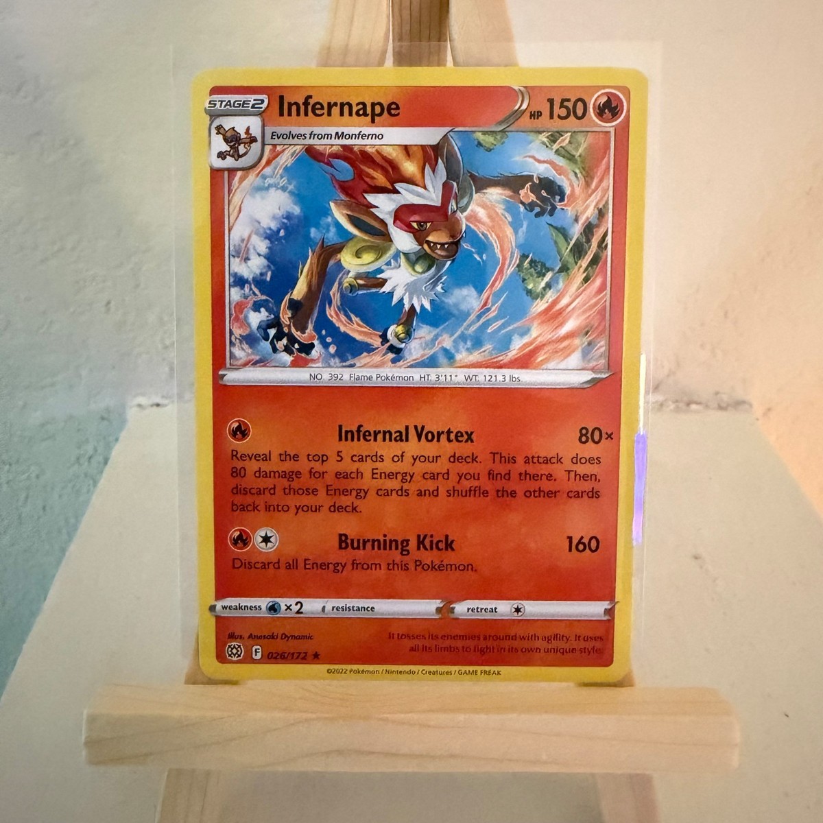 Infernape 26/172 Brilliant Stars Rare Pokemon TCG
