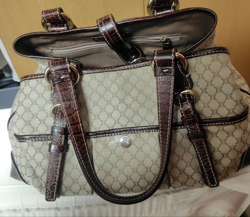 Handtasche Celine beige Logomuster - Bild 1 von 11