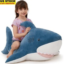 Giant Shark Stuffed Animal Plush Cuddly Toy Kids Gift Decorative Pillow Kids New