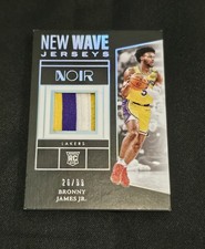 2024-25 Panini Noir Bronny James Jr. New Wave Jerseys Patch RC Rookie /99