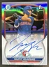 2023 Bowman Draft Ralphy Velazquez Chrome Auto Refractor 1st #/499 Guardians