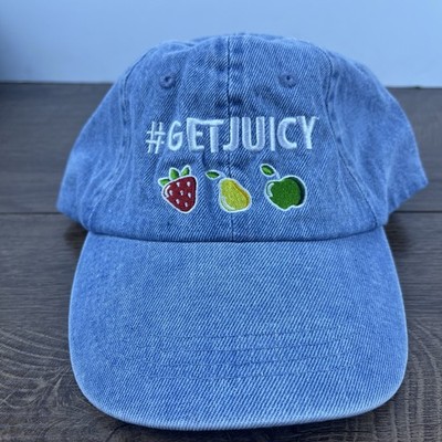 Juicy Hat Get Juicy Hat Blue Cap Adjustable Blue Adult Size Hat