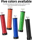 ROCKBROS Bike Handlebar Grips Double Lock-on Ergonomic Non-Slip Rubber Hand Grip