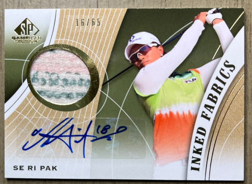 2012 SP Game Used Se Ri Pak Inked Fabrics Auto - #65