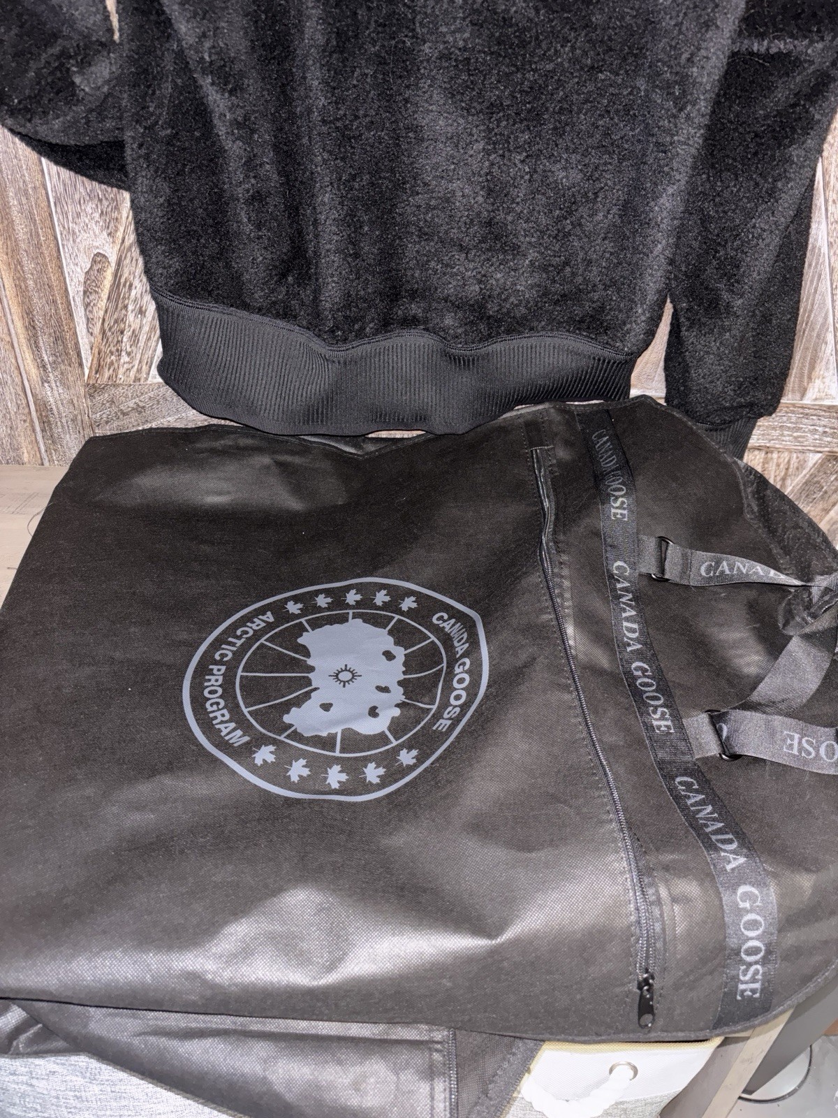 Canada Goose Women's Simcoe Fleece Hoodie, Black - Noir XL With Garment Bag thumbnail 11