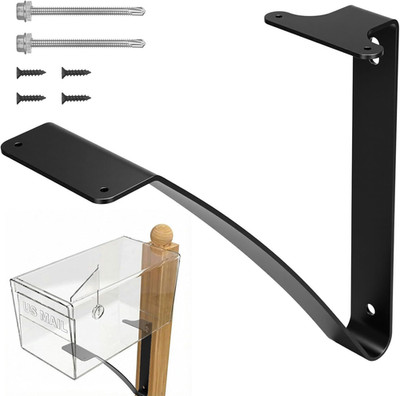 Mailbox Bracket for Post Metal Mounting Heavy Duty Floating Shelf Bracket Hardwa