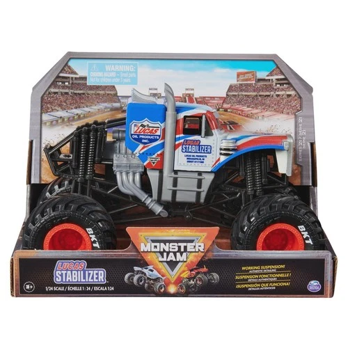 Monster Jam Series 21 Lucas Stabilizer 2024 1:24 Die-Cast Truck BKT Rubber Tires