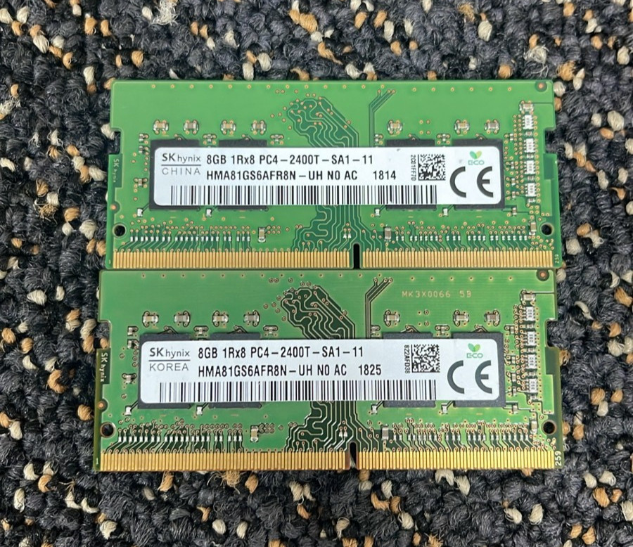 SK hynix 16GB DDR4 SO-DIMM PC4-2400T Laptop RAM 260-Pin 2x8GB HMA81GS6AFR8N-UH