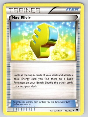 Max Elixir 102/122 Uncommon BREAKpoint Pokemon Lightly Played