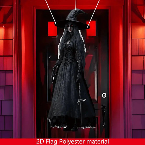 2D Halloween Horror Totenkopf Braut Flagge Halloween Horror Atmosphäre Hintergrund - Bild 21 von 28