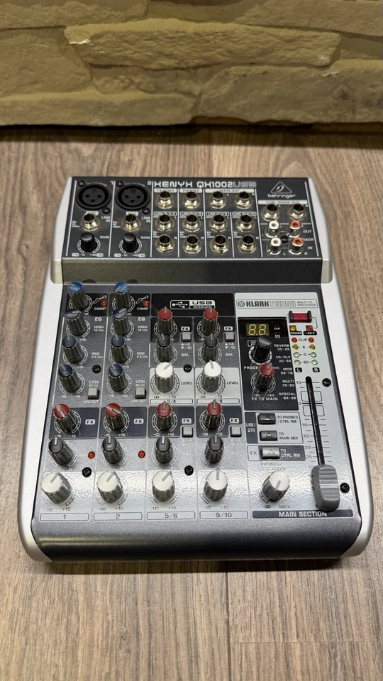 Behringer XENYX QX1002 USB Mischpult, inkl. vielen Anschlusskabeln - Bild 4 von 4