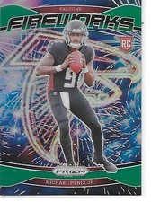 2024 Prizm Football Fireworks Prizms Green Michael Penix Jr. Falcons