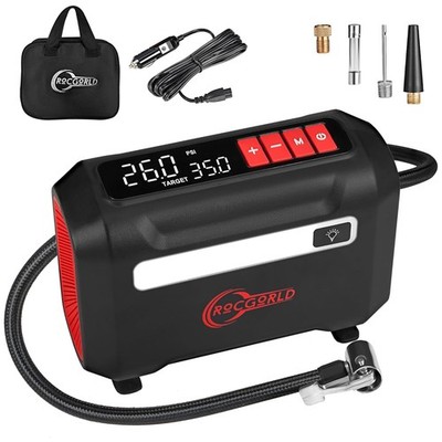 R8 12V Portable Air Compressor - Durable, Compact & Easy to Use for All Vehicles