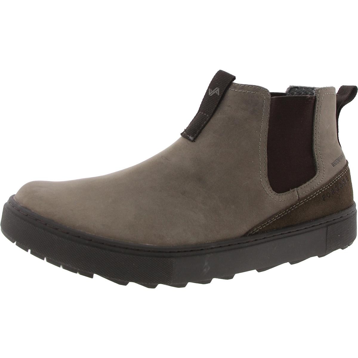 Женские серые ботинки Челси из смешанной кожи Forsake 6 Medium (B,M) BHFO 2219