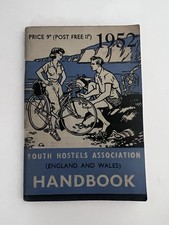 Youth Hostels Association Handbook 1952 Paperback England & Wales Vintage