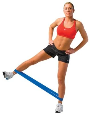 THERAQUATICS Resistance Band LOOP Exercise SUPER HEAVY Pilates Yoga BLUE Stretch Crossfit Gym