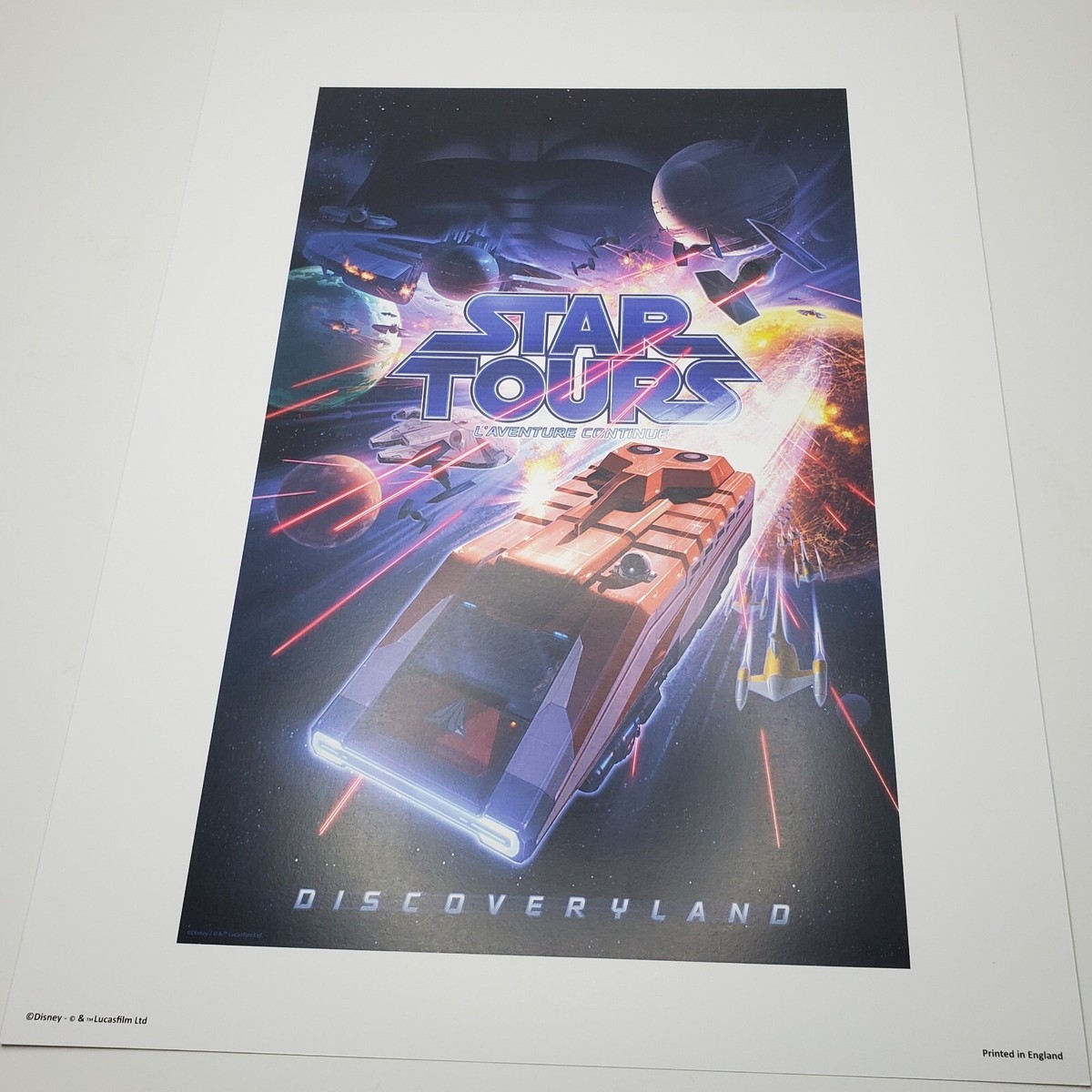 Star Tours Poster Print Disney Star Wars Euro Disneyland Paris