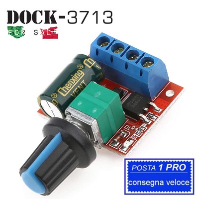 REGOLATORE DI VELOCITÀ GIRI PWM PLC DRIVER MOTORI DC da 6V 90V 15A PLC 12V 24V