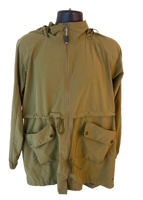 Royal Robbins Jacket Womens Large Green Switchform Hooded Lite