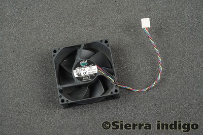 Ventilador Cooler Master 80mm Para CPU - 12V, 0.54A, Color Negro, Nuevo