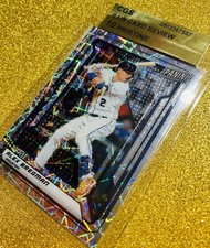 2019 NATIONAL VIP ALEX BREGMAN LAZER PRIZM REF #64 PRINT RUN 99 CGS 10 RCR READ