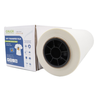 CALCA 17in x 328ft DTF Transfer Film Premium Roll Single Sided Warm Peel