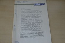 202697) Hymer Reisemobile - 30 Jahre - Presseinformation 1991